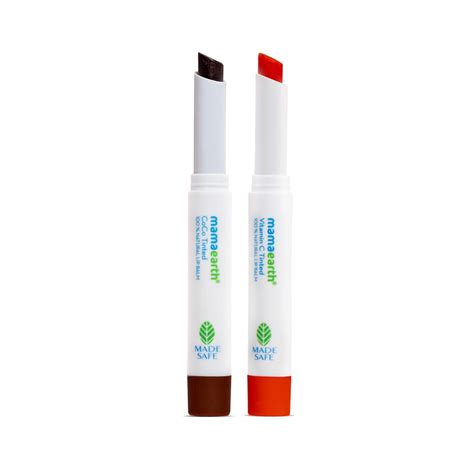 Buy Mamaearth CoCo & Vitamin C Tinted 100% Natural Lip Balm Combo for ...
