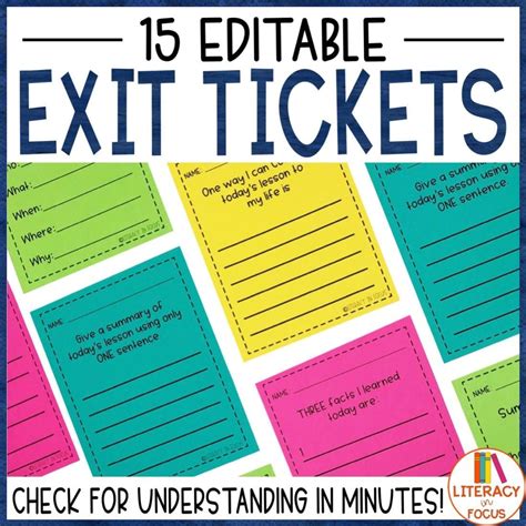 24 exit ticket ideas for the classroom – Artofit