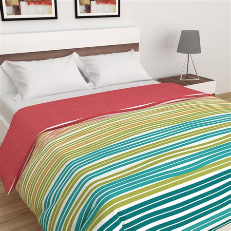 Buy Medley Bohemian Rhapsody Cotton Striped Double Comforter from Home ...