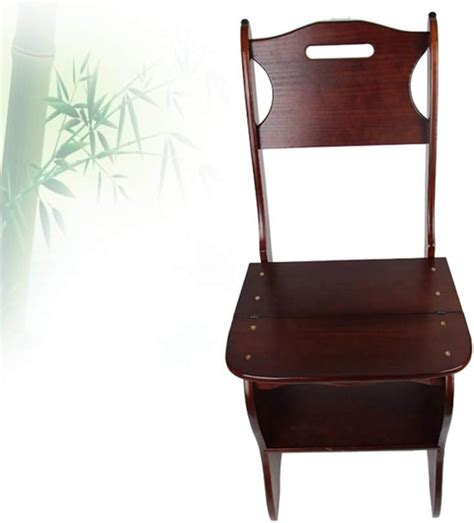 SHGAO Wooden Folding Library Ladder Chair,2 in 1 India | Ubuy