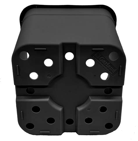 25cm Square Tom Pot Black - Greenhouse Sensation