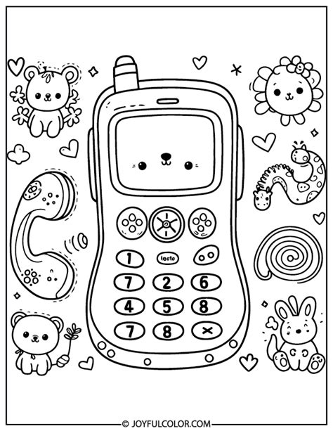 Phone Coloring Pages 的图像结果