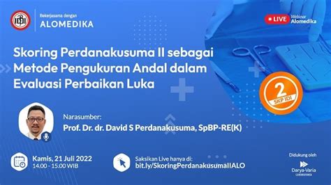 Live Webinar: Skoring Perdanakusuma II sebagai Metode Pengukuran Andal ...