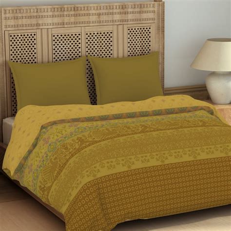 Buy SPACES Rangana Cotton Printed Double Quilt from SPACES at just INR ...