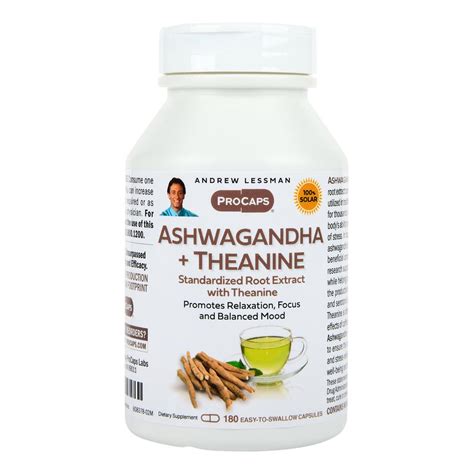 Ashwagandha + Theanine - 180 capsules - 22256013 | HSN