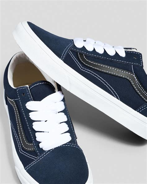 Shop Vans Junior Boys' Old Skool Shoes In Fat Lace Parisian Night - Fast Shipping & Easy Returns ...