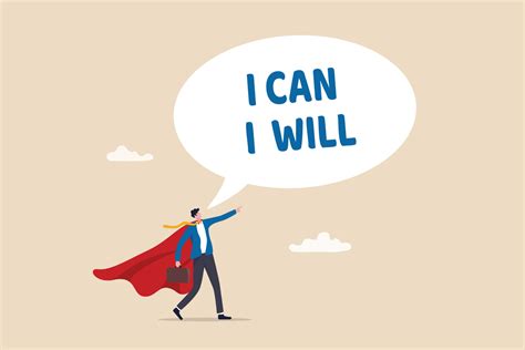 Willpower to be success, motivation or determination to overcome challenge and difficulty ...