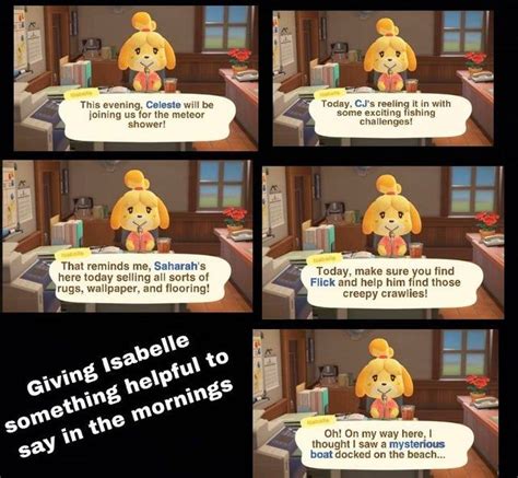 Why doesn't Isabelle tell us the actual news during her reports? I made ...
