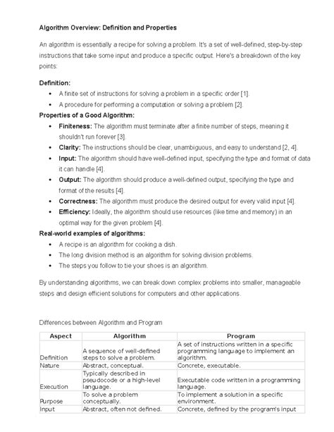 Image result for Definition of Algorithm