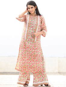 Rozana Pariza - Set of Kurta Palazzo & Dupatta - KS158A2486D – InduBindu