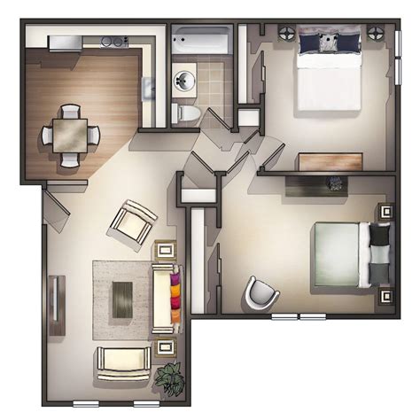 2 Bed Apartment Layout: Tips And Ideas For An Efficient And Stylish ...