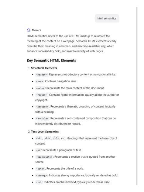 Image result for HTML Semantics Tutorial