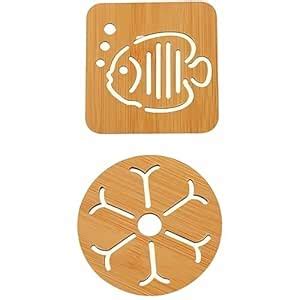 MYTHOS Coasters by Multiple Wood Inlays, Wood Coasters for Drinks ...