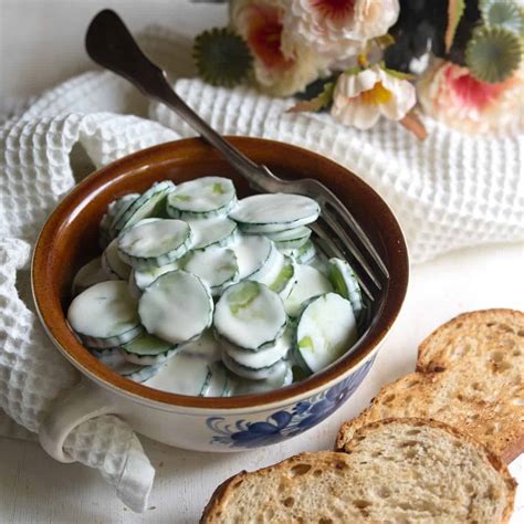 Creamy Cucumber Salad With Mayo