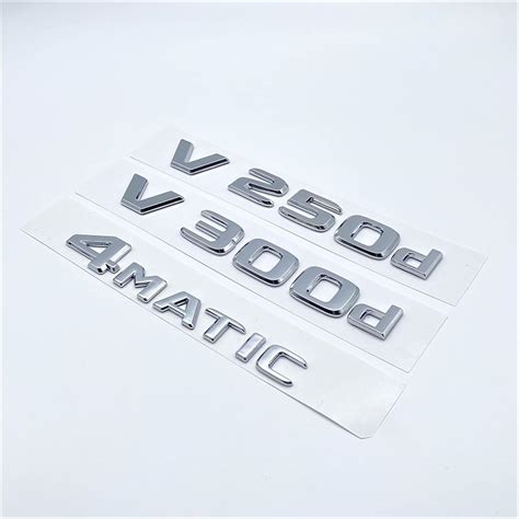 Buy SORTZ 2017 Letters V250d V300d Night Edition ABS Emblem Compatible ...
