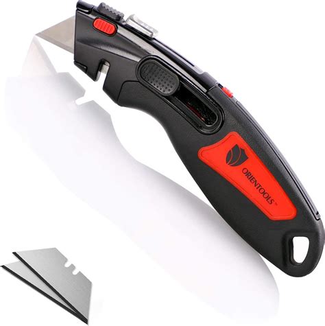 Orientools 1PCS Heavy Duty Utility Knife, Auto Lock Retractable Box ...