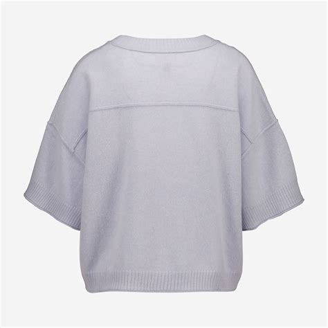 Blue Short Sleeve Cashmere Jumper - TK Maxx UK