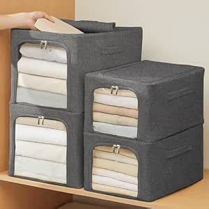 Yellow Weaves 1 Pc Clothes Organizer for Wardrobe, Foldable, Stackable ...