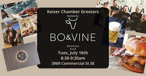 Bo & Vine Burgers Greeters, 3969 Commercial St SE, Salem, OR 97302-3836 ...