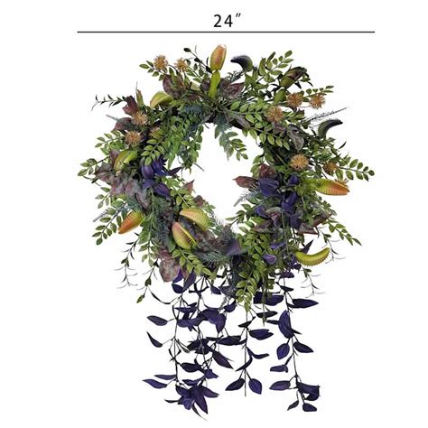 Venus Fly Trap Halloween Wreath, 24" | At Home