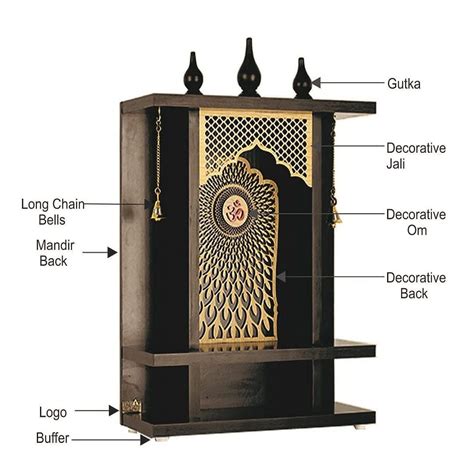 Devyom Wooden Pooja Mandir Temple For Home And Office / India | Ubuy