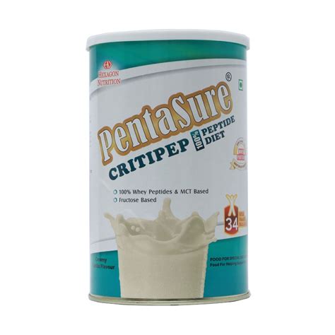 Pentasure Critipep Creamy Vanilla Flavoured Powder, 400 gm Tin Price ...