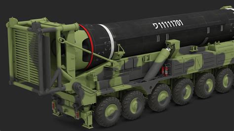 Hwasong-15 Transporter Erector Vehicle with Intercontinental Ballistic ...