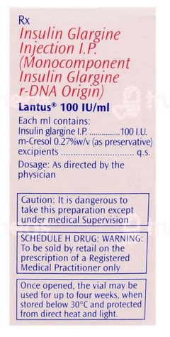 Lantus 100iu Injection: Uses, Side Effects, Price & Substitutes