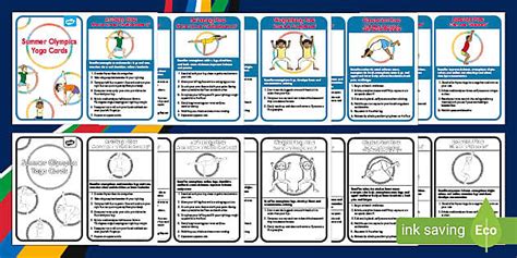 Summer Olympics Yoga Poses for Students | Twinkl Resources