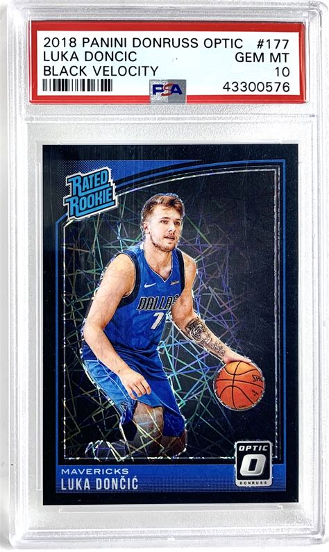 Lot Detail - 2018-2019 Luka Doncic Optic Black Velocity Rookie Card ...