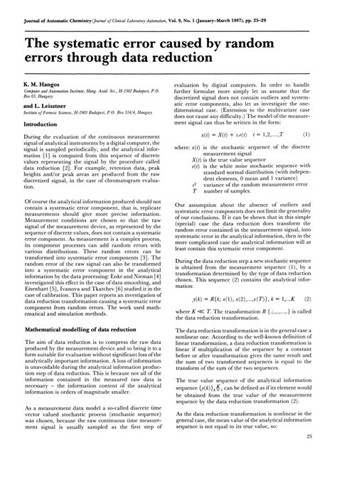 Image result for Systematic Random Titration Error