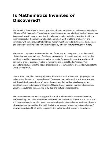 Image result for Mathematics Invention Debate