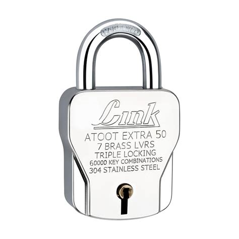 Link Atoot Extra 50MM Stainless Steel, Triple Locking Mechanism Padloc