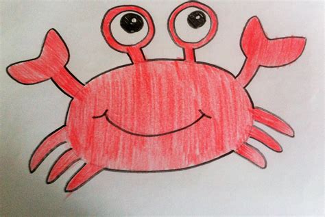 Simple Crab Drawing