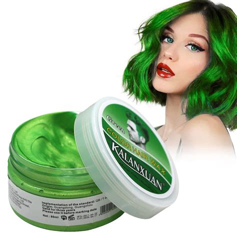 Temporary Hair Wax Colour, Green Hair Spray Temporary, Green Hair Dye ...
