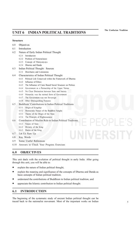 Block-2 - Lecture notes 1 - The Confucian Tradition UNIT 6 INDIAN ...