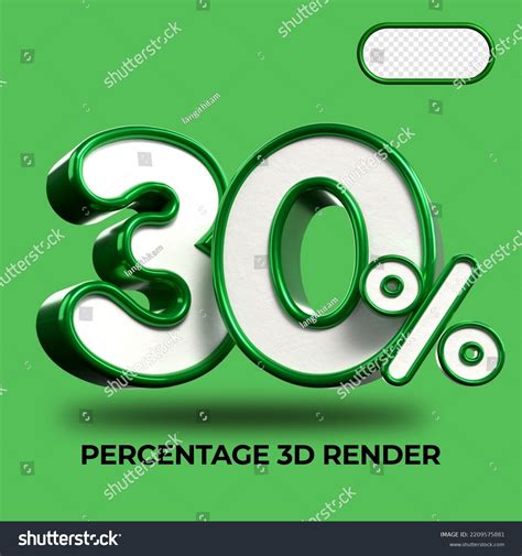3d Render Percentage Number 30 Discount Stock Vector (Royalty Free ...