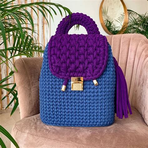 Crochet Backpack Pattern Tutorial 的图像结果