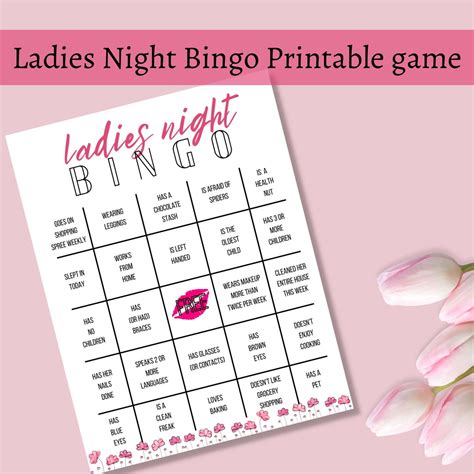 Ladies Night Bingo, Girls Night Games, Girls Night Out Game ...