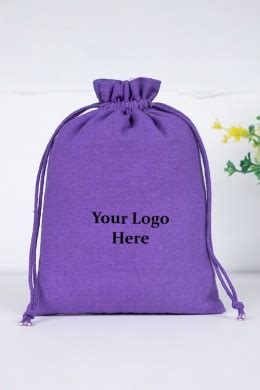 Buy Plain Cotton Pouches With Logo, Wedding Favor Bag | BagsnPotli