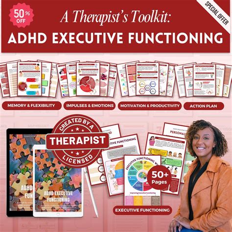 ADHD Executive Functioning Workbook Mega Bundle, Therapy Worksheets ...