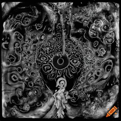 Black and white dada collage in 90s harsh noise power electronics style ...