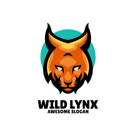 Free Vector | Lynx mascot illustration logo design