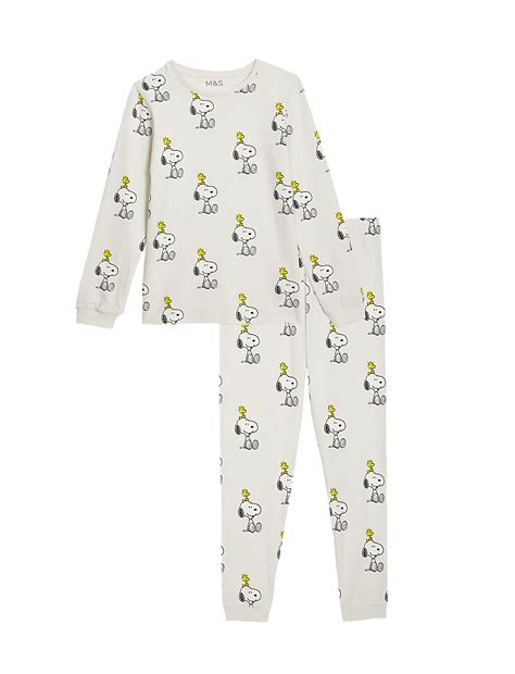 Buy Cotton Rich Snoopy™ Pyjamas (6-16 Yrs) at Marks & Spencer