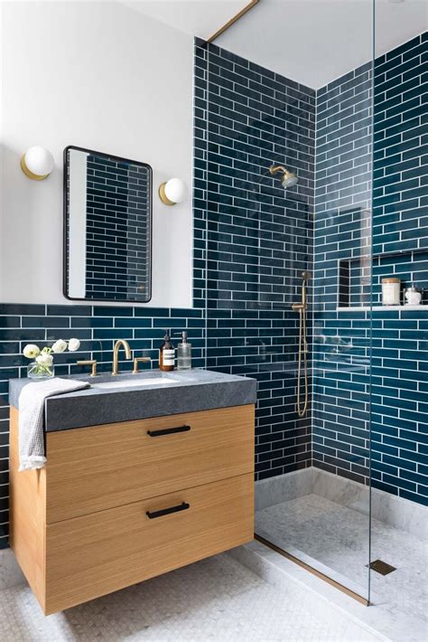 20 Blue Subway Tile Shower Ideas to Refresh Your… | Fireclay Tile