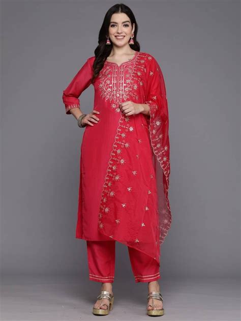 Indo Era 2464 Silk Kurti Bottom With Dupatta Collection :textileexport
