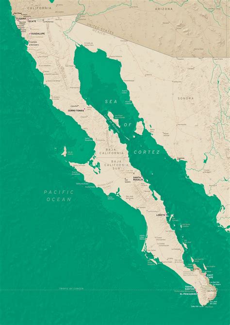 Baja Mexico Map Municipalities Of Baja California Wikipedia