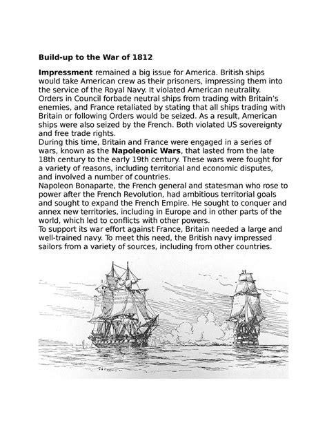 4.4 America on the World Stage - Build-up to the War of 1812 ...