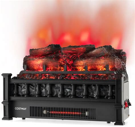 Amazon.com: COSTWAY Eternal Flame Electric Fireplace Log, 20-inch ...
