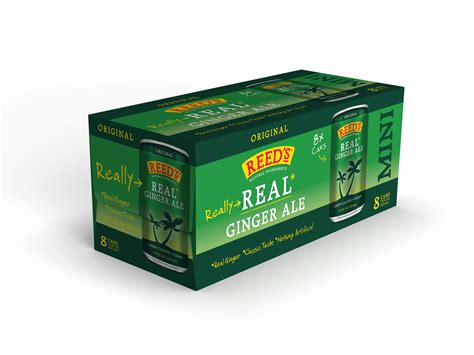 Reed's Real Ginger Ale Non-GMO, 8 Aluminum 7.5 fl oz Cans per 8 Pack ...